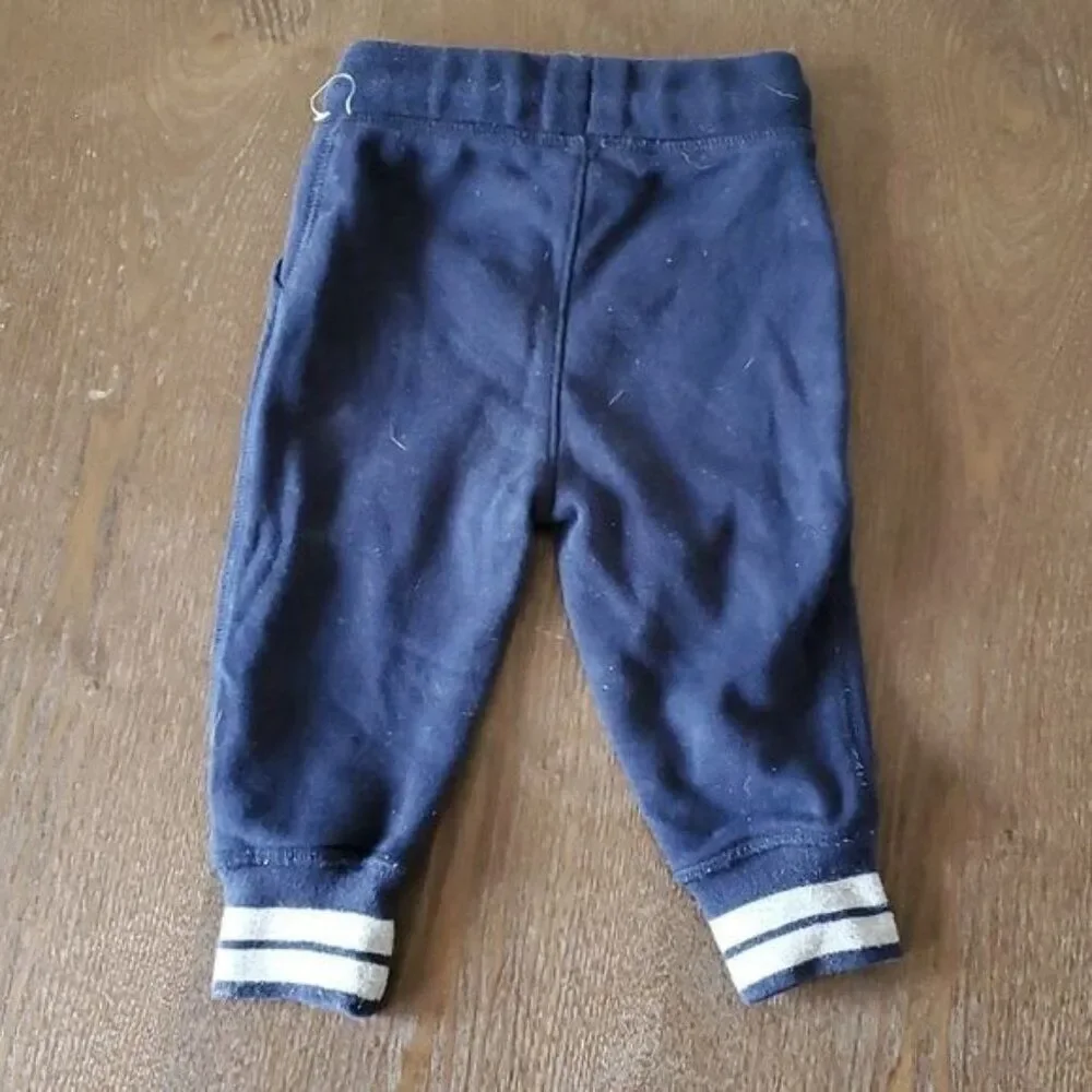 Gap Kids Arch Jogger Set Sweat Pants Sweatshirt Hoodie Hooded Indigo 12-18 MONTH